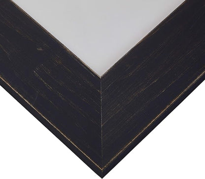 Craig Frames Jasper Wide, 22 x 28 Inch Country Weathered Blue Picture Frame Matted to Display an 18 x 24 Inch Photo