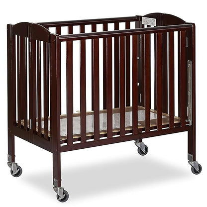 3-in-1 Folding Portable Crib, Espresso, Large