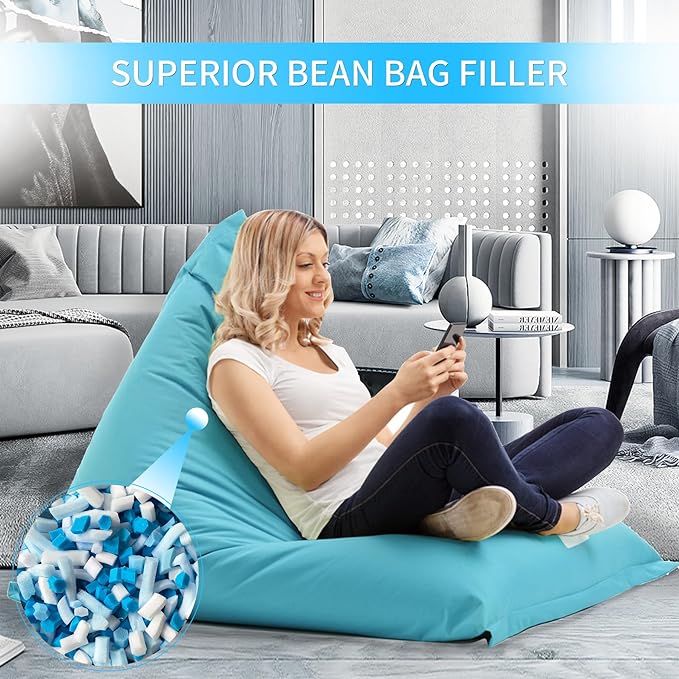15 LBS Shredded Gel Memory Foam Filling, Comfortable and Soft Bean Bag Chair Filler, Memory Foam Stuffing for Cooling Pillow