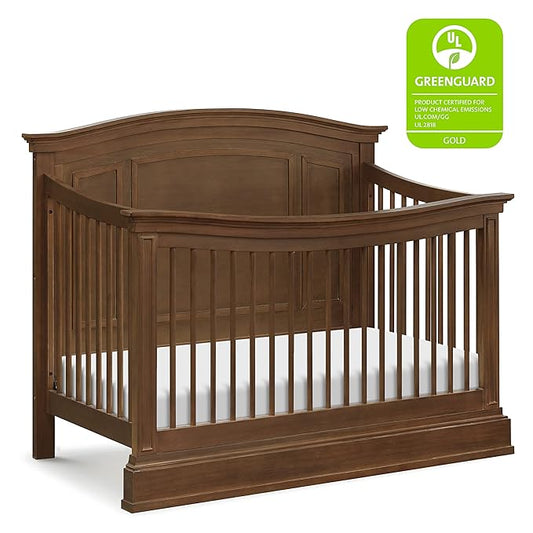 NAMESAKE Durham 4-in-1 Convertible Crib in Derby Brown, Greenguard Gold Certified