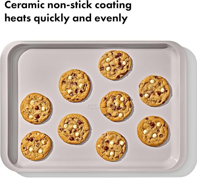 OXO Good Grips Non-Stick Pro Ceramic Coated Metal Bakeware Half Sheet Pan – Storm Blue