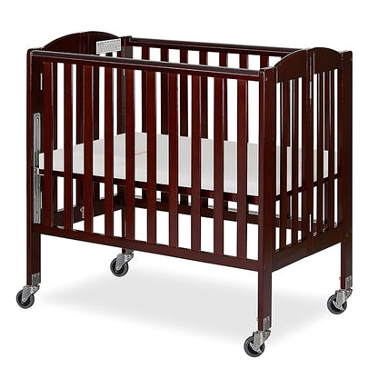 3-in-1 Folding Portable Crib, Espresso, Large
