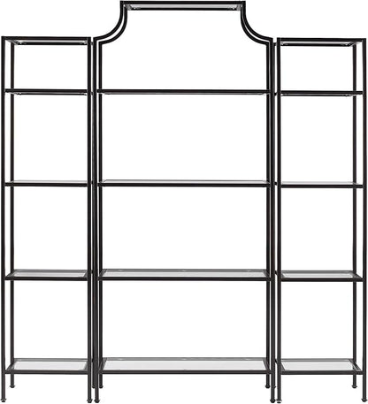 Crosley Furniture Aimee 3-Piece Etagere Bookcase Set, Oil-Rubbed Bronze