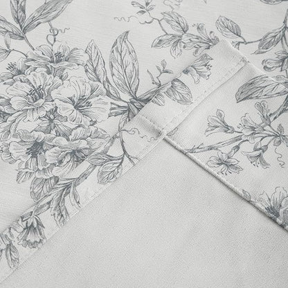 Pinch Pleated Vintage Floral Curtains - Room Darkening Drapes for Bedroom Living Room.2 Panels,150 Inches Wide 84 Inches Long