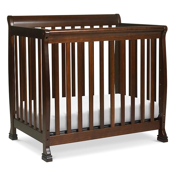 DaVinci Kalani 4-in-1 Convertible Mini Crib in Espresso | Greenguard Gold Certified
