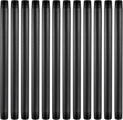 12 Pcs 1/2 Inch Double Male Threaded Head Pipe Riser | 12 Inches Multifunctional NPT Sprinkler Riser Extensions for Lawn Irrigation, Sprinkler Upgrade(NPT Sprinkler Extension)