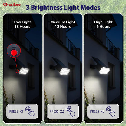 Solar Lights Outdoor Waterproof, 3 Lighting Modes Solar Spot Lights Outdoor | LED Solar Spotlights, Ultra Bright Dusk-to-Dawn Uplights for Garden, Landscape, Yard, Pathway, IP65, Auto On/Off