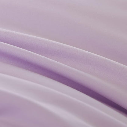 Lavender King Size Comforter Set 3 Piece Soft Microfiber Purple Comforters Set for Women and Girls Purple Lightweight Alternative Comforter for All Season (1 Comforter, 2 Pillowcases)