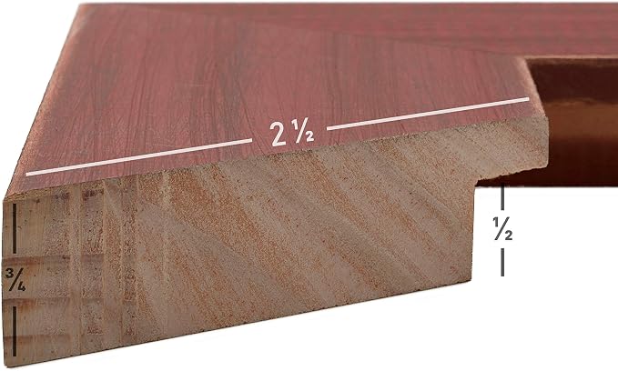 Craig Frames Jasper Wide Picture Frame, 16 x 22 Inch, Country Weathered Red