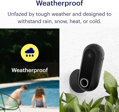 Canary Flex Outdoor Indoor Home Security Camera | Weatherproof, Wire-Free or Plugged in, 2-Way Talk, Person Detection, Motion Alert, Compatible with Alexa, Google Assistant, Baby Monitor, WiFi IP