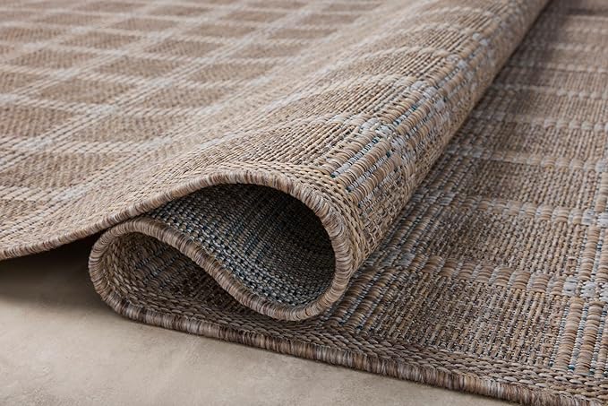 Loloi Amber Lewis Topanga Collection TOP-01 Natural/Bone 9'-2" x 12'-0" Indoor/Outdoor Area Rug