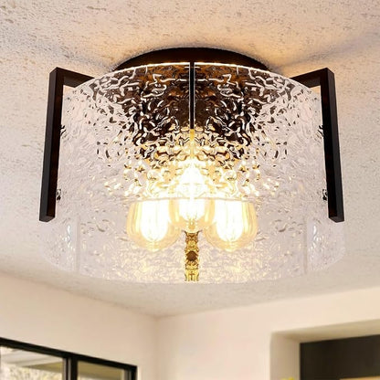 Bektas Semi Flush Mount Ceiling Light, Hallway Light Fixture,Entryway Light,Modern Bedroom Lampe,Metal Light Fixtures,Lighting Fixture Flush Mount for Kitchen Bathroom Dining Room ETL Listed