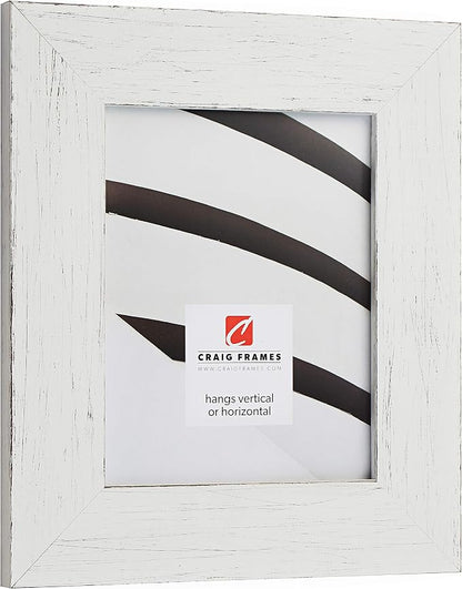 Craig Frames Jasper Wide Picture Frame, 4 x 6 Inch, Country Marshmallow White