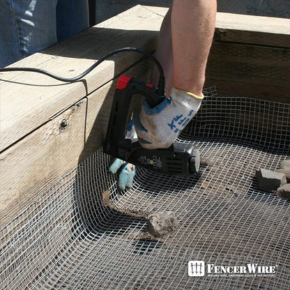 Fencer Wire 19 Gauge Hot-Dipped Galvanized Hardware Cloth with Mesh Size 1/2" x 1/2" for Chicken Coop/Run/Cage/Pen/Vegetables Garden and Home Improvement Project (d. 2 ft. x 50 ft.)