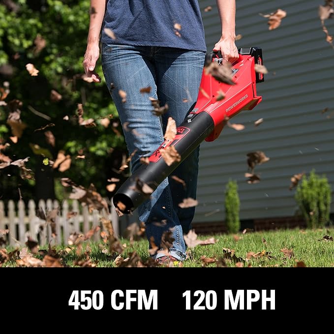 POWERWORKS XB 40V (120 MPH / 450 CFM) Cordless Axial Blower, 2Ah Battery and Charger Included BLP302