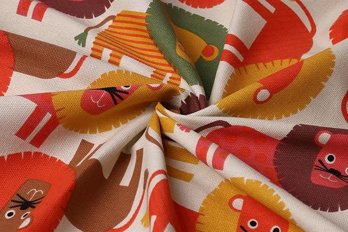 Colorful House Stuffed Animal Storage Bean Bag Chair Cover for Kids Stuffable Zipper Beanbag for Organizing Children Toys Large Canvas(38'',Lion)