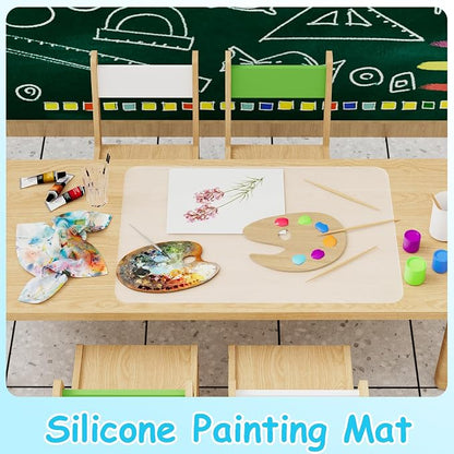 Extra Large Silicone Mats for Crafts: Heat Resistant Non-Slip 19.7" x 29.5" | Nonstick Easy to Cut Clear Silicone Sheet - Translucent Countertop Protector Pad for Jewelry Epoxy Resin Glitter DIY 1 Pcs