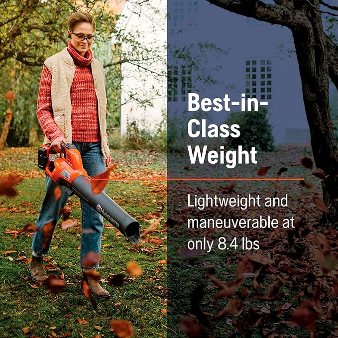 Husqvarna 230iB Battery Powered Cordless Leaf Blower, 136-MPH 650-CFM Electric Leaf Blower with Brushless Motor and Quiet Operation, Battery and Charger Not Included