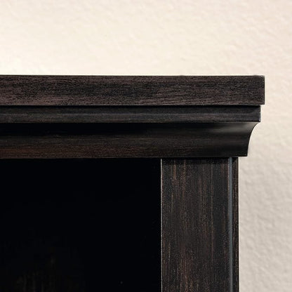 Sauder Miscellaneous Storage 3-Shelf Bookcase/ book shelf, Estate Black finish