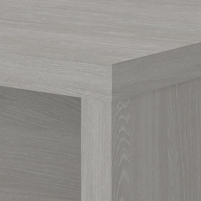 Bush Business Furniture Echo Bow Front Desk, 72W, Gray Sand