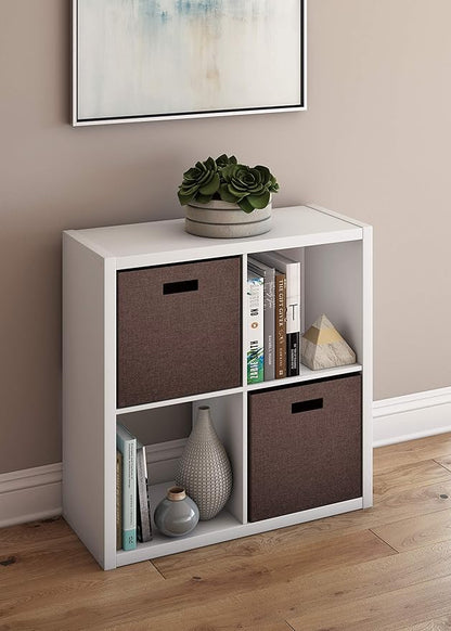 ClosetMaid 4549 Decorative Open Back 4-Cube Storage Organizer, White
