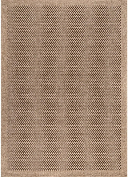 CAMILSON Easy Jute Rug 10x14, Indoor Outdoor Natural Color Fiber Area Rugs for Living Room Patio and Kitchen Rug, Sisal Boho Woven Design, Easy-Cleaning, Washable Outside Carpet Alfombras (10 x 14)