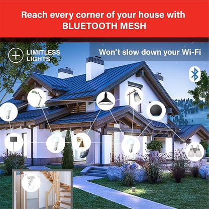 Sengled Alexa Light Bulbs, 75W Equivalent, S1 Auto Pairing with Alexa Devices, Smart Light Bulb that Work with Alexa, Bluetooth Mesh Smart Home Lighting, ‎Daylight 5000K, No Hub Required, 4-Pack