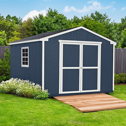Handy Home Products Charleston Value Gable 10x12 Do-It-Yourself Wooden Storage Shed with Floor, 2x3 framing- Does not Include Paint or Roofing Shingles