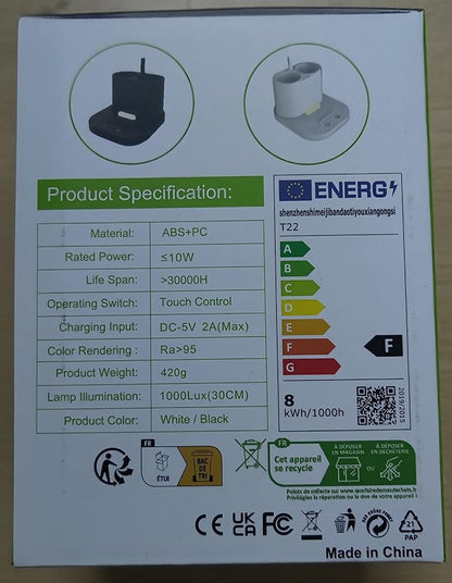 YOUKOYI LED Desk Lamps for Home Office, Rechargeable Battery Operated Desk Lamp with Touch Control, Stepless Dimming, 3 Color Modes, Pen Holder and Night Light- Gooseneck Desk light for Study, Reading