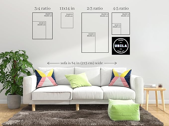 StudioUBILA Portland Wall Art Poster, Decorative Cityscape Landscape Art Prints, Home Decor Wall Art Print for Bedroom Living Room Kitchen Decorations, Unframed