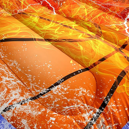 Basketball Full Size Comforter Sets for Boys Basketball Bedding Full Size Sports Microfiber Comforter Set Bedding Set for Boys Teens, 1 Comforter+2 Pillowcases
