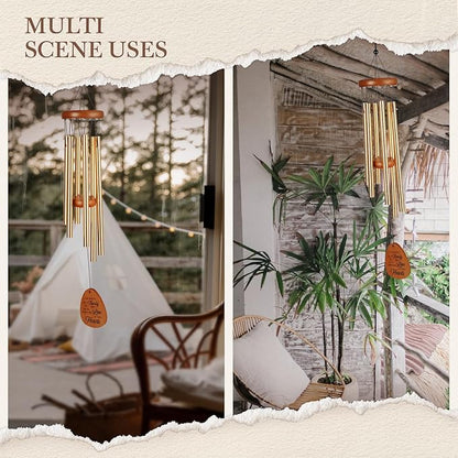 60th Wedding Anniversary Wind Chime, Happy 60th Anniversary Romantic Gifts for Couple, Parents, Wife, Husband, Friends, Diamond Wedding Anniversary's Keepsake Gifts Ideas
