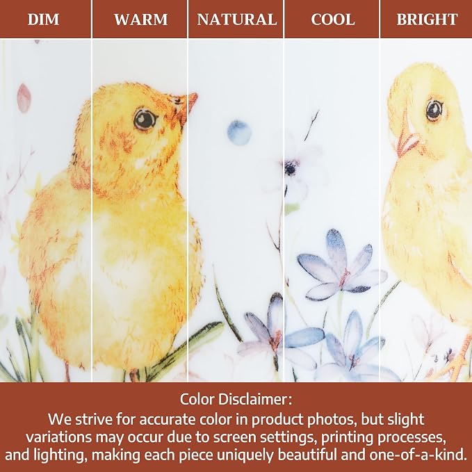Maison d' Hermine Coffee Mug with Handles Tea Cups (15 Ounce, Pack of 1) | Fine Bone China Coffee Mugs for Hot Beverages Cappuccino Latte Home Restaurant Hotel Spring Summer -Easter Zest - Chicks