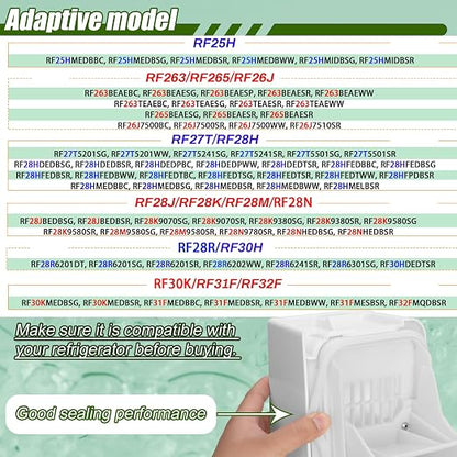 DA97-14474C, DA97-14474A Ice Container, DA97-12604D Ice Bucket Compatible with Samsung RF25, RF263, RF265, RF28, etc Series Refrigerators. Part Number: DA97-21040A, AP6034185, etc-1 yr Warranty