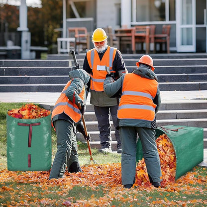 Hysagtek Leaf Collector Large Yard Dustpan - 53 Gallon Leaf Bags Leaves Collector Reusable Yard Waste Bags for Lawn Care, Camping & Recycling