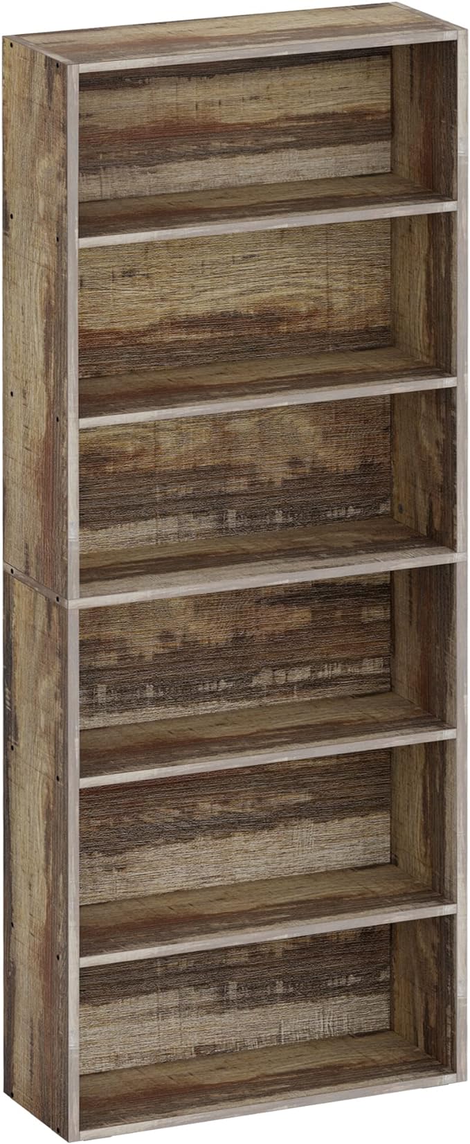 IRONCK Bookshelves and Bookcases Floor Standing 6 Tier Display Storage Shelves 70in Tall Bookcase Home Decor Furniture for Home Office, Living Room, Bed Room