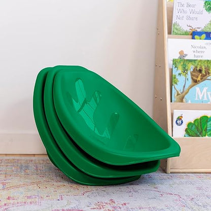 ECR4Kids Leaf Floor Seat, Rocker Chair, Green, 6-Piece