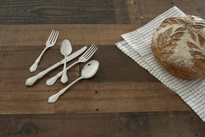 Oneida Silverware Set, Chateau Fine Flatware Dinner Knives Set, Service For 4, 18/10 Stainless Steel Knives, Dishwasher Safe, Utensils, Tableware, Cutlery, Dinner Knife (Silver, 4 Piece)
