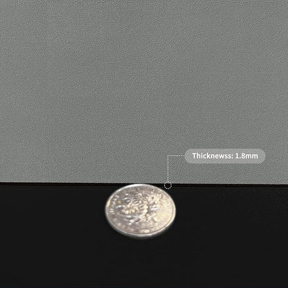 Leather Desk Mat,1.8mm Thick,12x42 Inch Desk Cover,Desk Protector Mat,Dresser Cover Top,Nail Table Mat,Dresser Cover,Quartz Countertop Protector,Table Sticker Cover(Black+Gray,12×42)