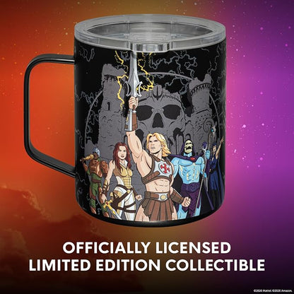 Dragon Glassware x Masters of the Universe Stainless Steel Camp Mug, 12 oz | Insulated Stainless Steel Mug for Coffee, Tea, Matcha, Hot Beverages; Official Masters of the Universe 2026 Movie Mug