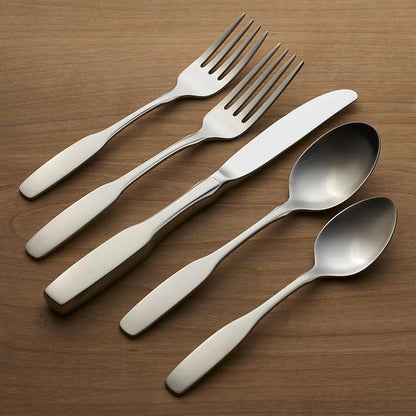 Oneida Paul Revere Dinner Spoons Silverware Set for 4, Flatware | 18/10 stainless steel, satin finish | 6.8 inch length | great for soup or everyday dining, cutlery set, utensil set