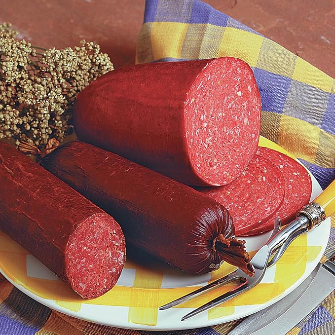 Hi Mountain VARIETY PACK Summer Sausage Kit | JALAPENO, CRACKED PEPPER & GARLIC & HUNTER'S BLEND. Seasoning, cure & 15 casings. Beef, venison, deer, elk. Up to 45 lbs