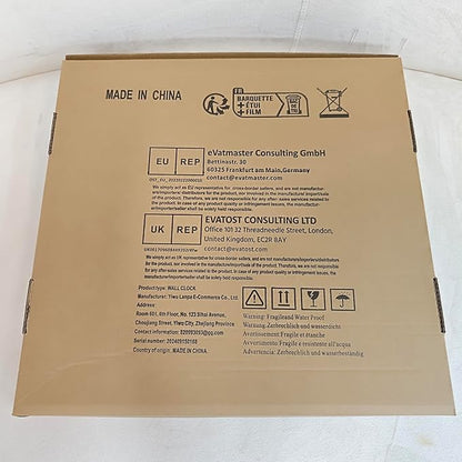 Large Wall Clock for Living Room Decor - 100cm/ 40 Inch Nearly Silent Non-Ticking Metal Wall Clocks Battery Operated, Vintage Decorative Modern Wall Clock for Bedroom, Office, Farmhouse Decor