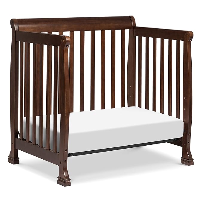 DaVinci Kalani 4-in-1 Convertible Mini Crib in Espresso | Greenguard Gold Certified