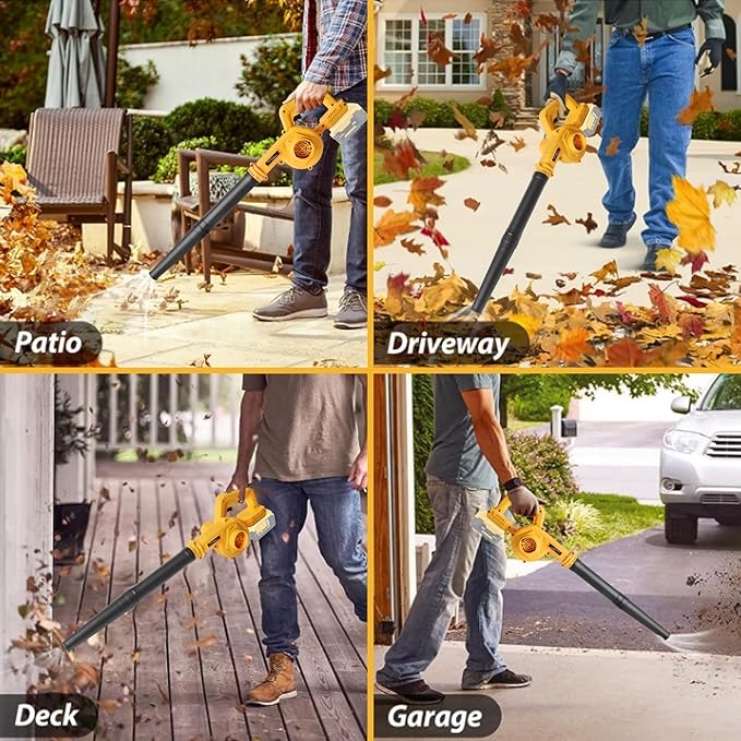Cordless Leaf Blower for Dewalt 20V Battery Compact Air Blower for Lawn Care Leaf Blowing,Car,Corner Dust Clearing(Tool Only,No Battery)