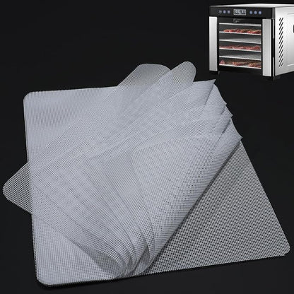 Silicone Dehydrator Sheet for Magic Mill MFD-7100 MFD-7070, 7-Pack 12x13 inch Reusable Drying Tray Liners - BPA-Free Easy Clean - Healthy Snacks - Jerky Herbs Fruit