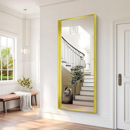 Gold Bathroom Mirror, 72x30 Inch Rectangular Framed Mirror, Large Wall Mounted Bathroom Vanity Mirror Over Sink for Bedroom,Restroom, Living Room, Hangs Vertically or Horizontally