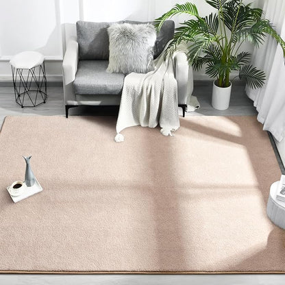Area Rugs for Bedroom Living Room, 4x6 Ivory Super Soft Comfy Thickened Memory-Foam Indoor Carpets, Modern Aesthetic Minimalist Carpet for Boys Girls Adults Apartment Nursery Home Décor