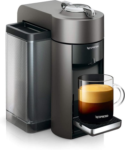 Nespresso Vertuo Coffee and Espresso Machine by De'Longhi, 54 ounces, Titan, Grey