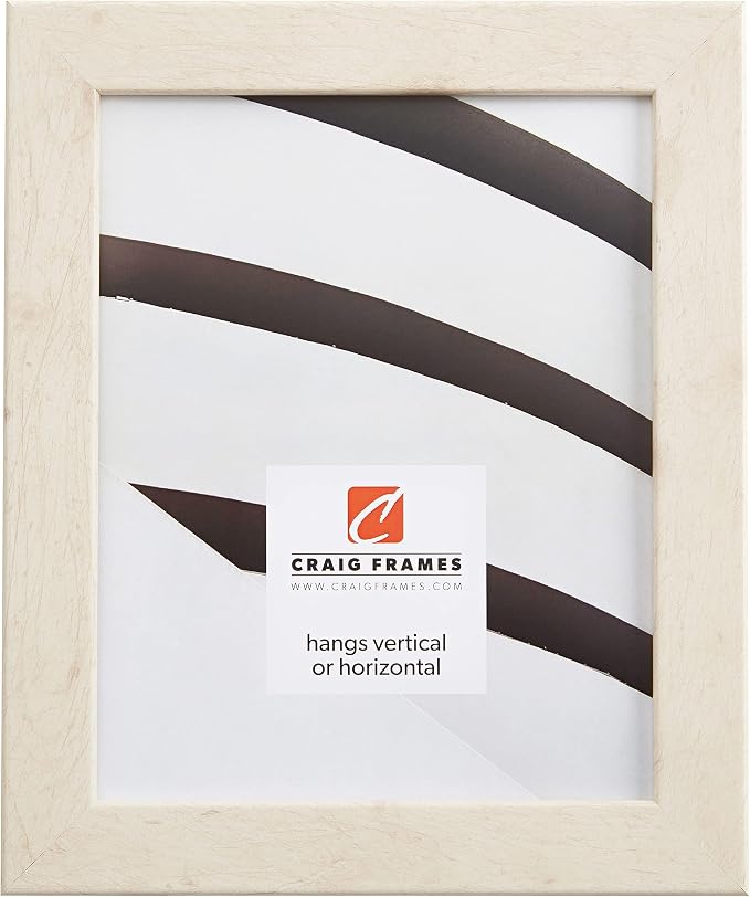 Craig Frames Bauhaus 125, 24x36 Picture Frame, Rustic White Pine